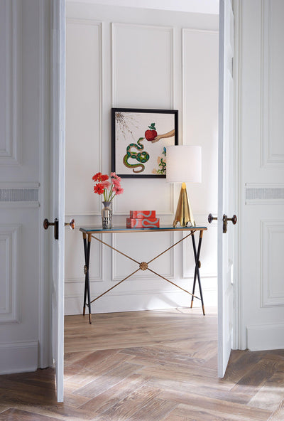 Jonathan Adler Wandbild MUSE SNAKE & APPLE Beaded Wall Art | 61x61 cm