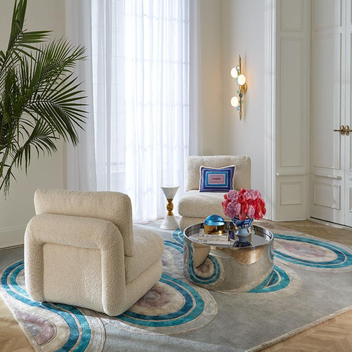 Jonathan Adler Wandlampe Globo | Blau-Grün