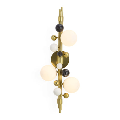 Jonathan Adler Wandlampe Globo | Marmor & Brass