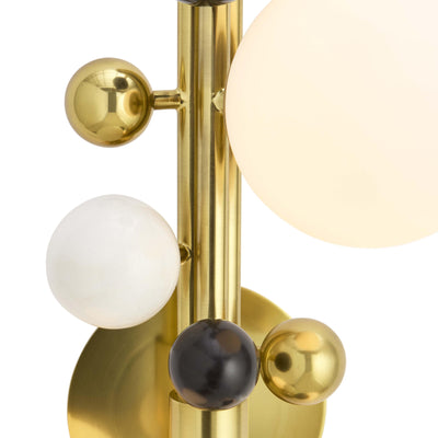 Jonathan Adler Wandlampe Globo | Marmor & Brass
