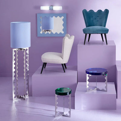 Jonathan Adler Jonathan Adler Wandlampe Ripple | Blau Codeso Living