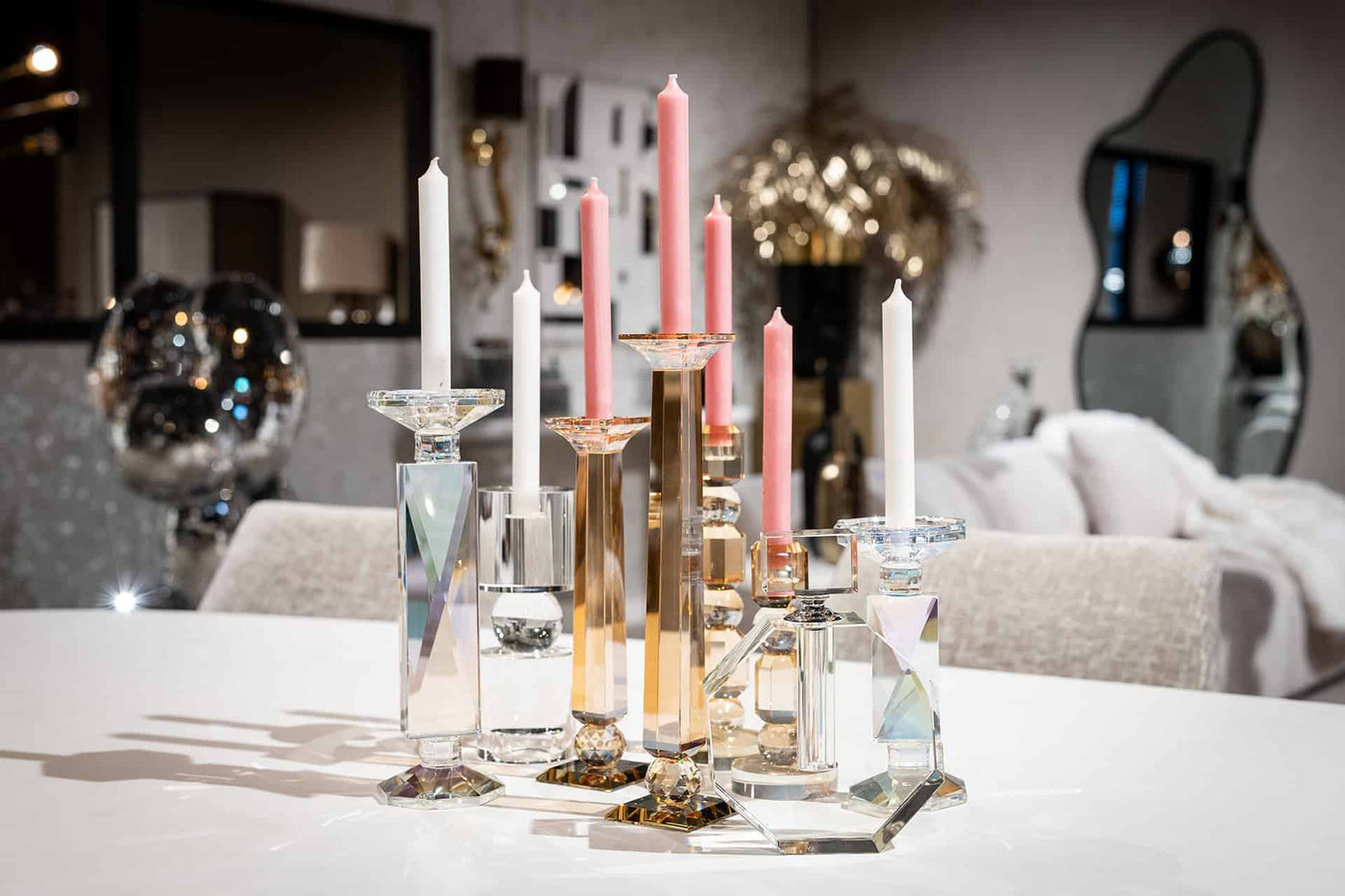 Richmond Interiors Kristall-Kerzenständer Zahra