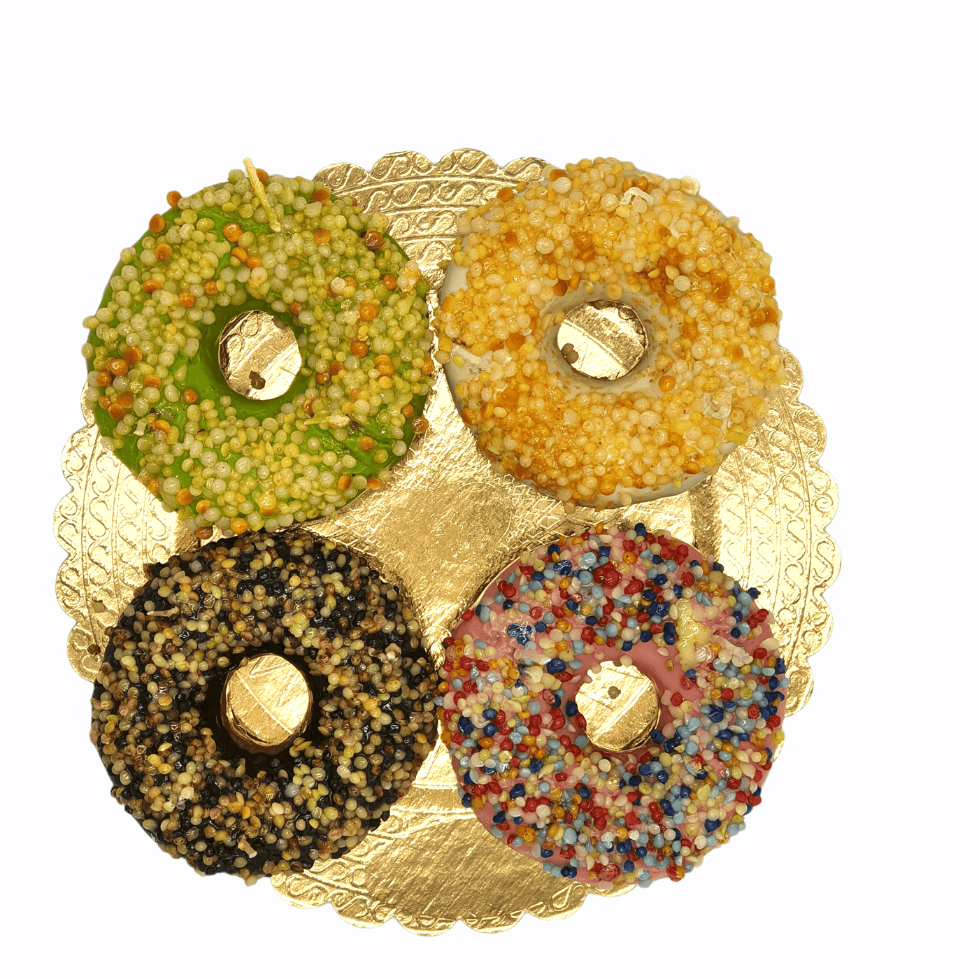 Kerze "4er Set Donuts"