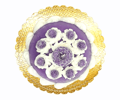 Kerze "Brombeer-Torte" | Ø 21 cm
