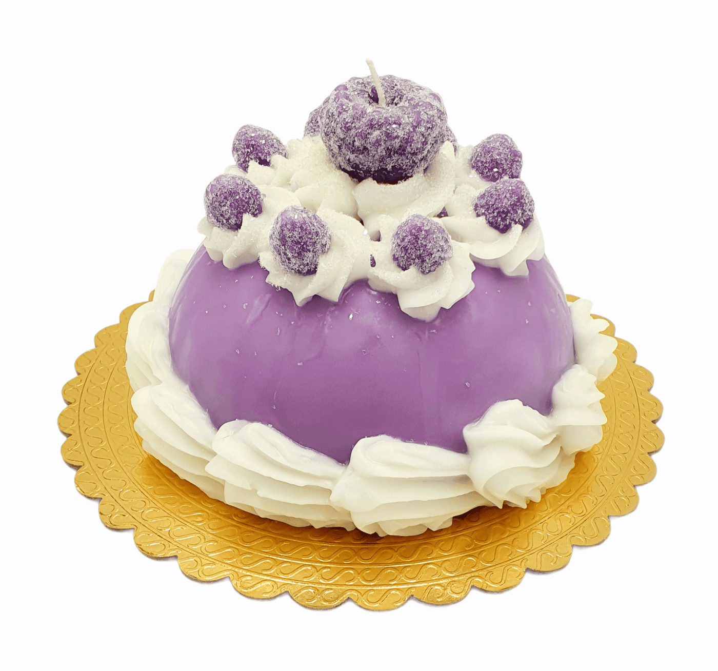 Kerze "Brombeer-Torte" | Ø 21 cm