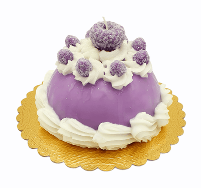 Kerze "Brombeer-Torte" | Ø 21 cm