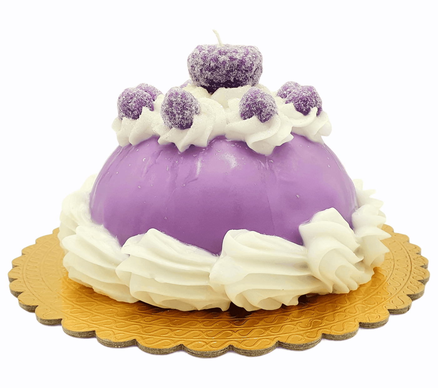Kerze "Brombeer-Torte" | Ø 21 cm