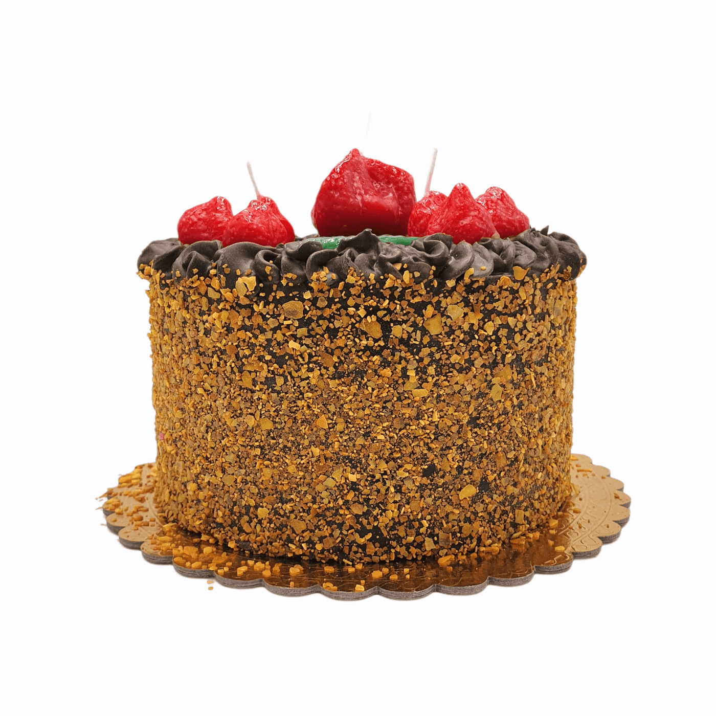 Kerze "Layered Cake Schoko" | Ø 20 cm