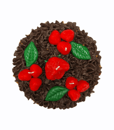 Kerze "Layered Cake Schoko" | Ø 20 cm