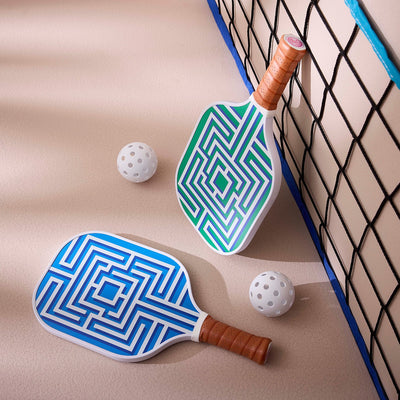 Jonathan Adler Strandtennis-Set Pickleball Spiel Labyrinth