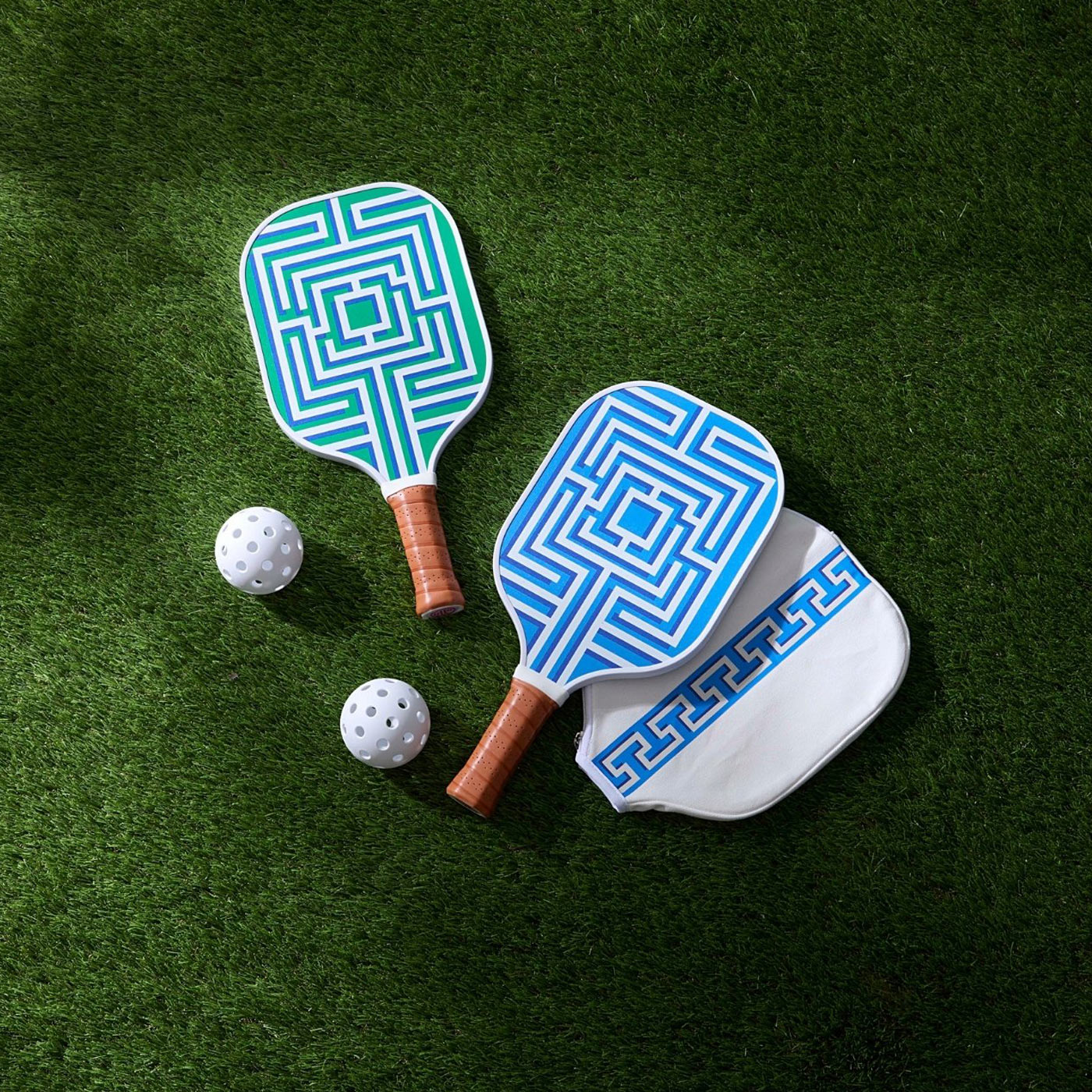 Jonathan Adler Strandtennis-Set Pickleball Spiel Labyrinth