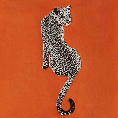 Jonathan Adler Wolldecke Leopard aus 100% Merinowolle | 127x178 cm