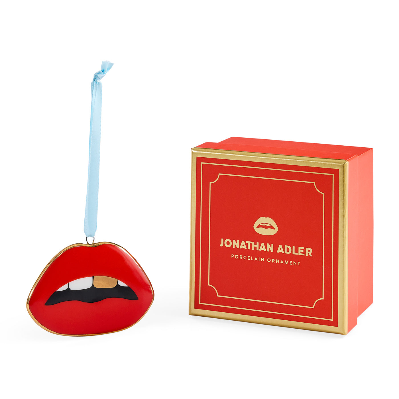 Jonathan Adler Weihnachtsbaumanhänger Ornament Lips