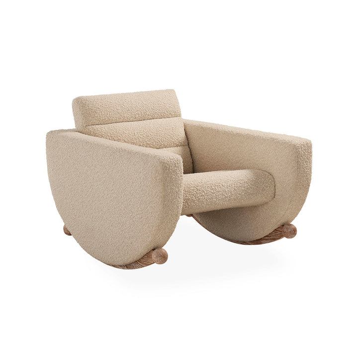 Jonathan Adler Lounge Sessel Schaukelstuhl Luna | Olympus Oatmeal