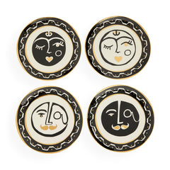 Jonathan Adler Canapé Dessertteller Set Marseilles | 4-teilig