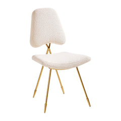 Jonathan Adler Bouclé-Esszimmerstuhl Maxime | Vapor Ivory