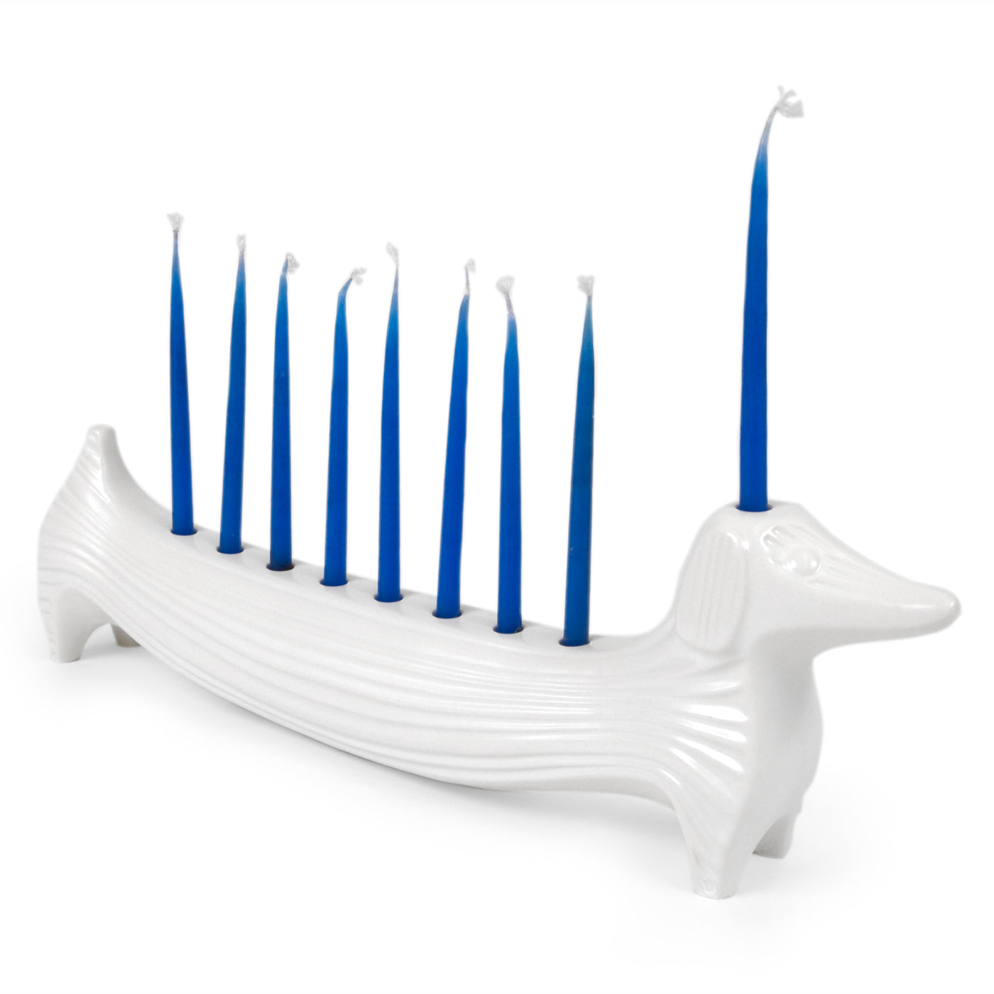Jonathan Adler Menorah Kerzenständer Dachshund aus Keramik