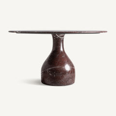Vical Table À Manger Rond En Marbre Bourg Bordeaux | ø 140 cm