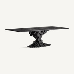 Vical Table À Manger Pètria En Bois De Manguier Noir | 250x110 cm