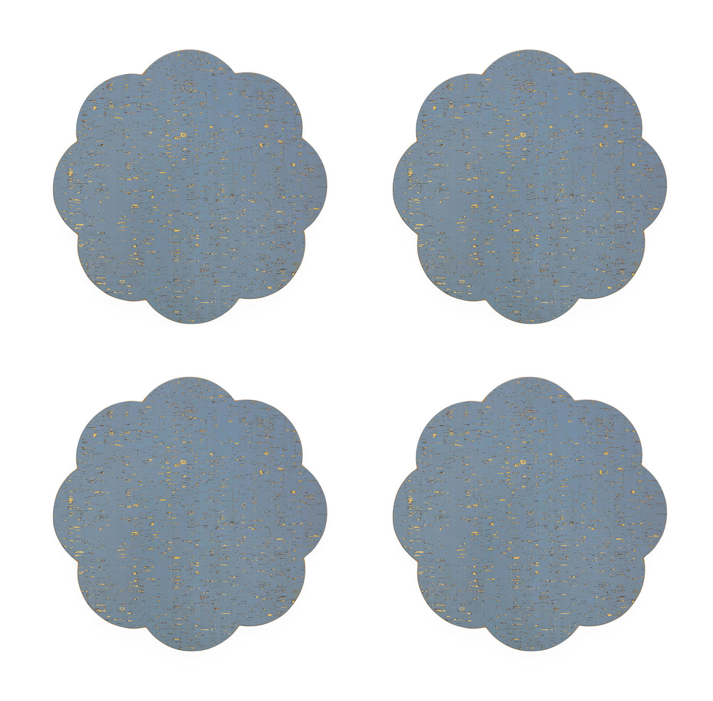 Jonathan Adler Tischset Metallic Cork Petal | 4-teilig