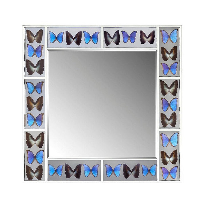 Abhika Wall Mirror Butterfly White | 130x130 cm