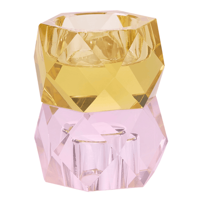 Miss Étoile Kerzenhalter aus schwerem Kristallglas 2-in-1