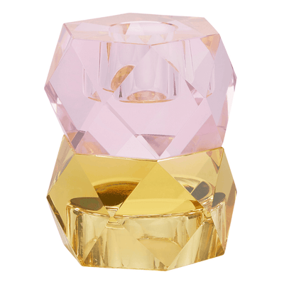 Miss Étoile Kerzenhalter aus schwerem Kristallglas 2-in-1