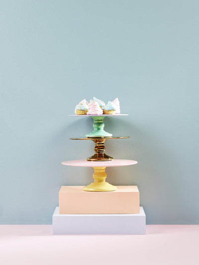 Miss Étoile - Pastellfarbene Tortenplatte aus Keramik | Ø 20,5 cm - Codeso Living