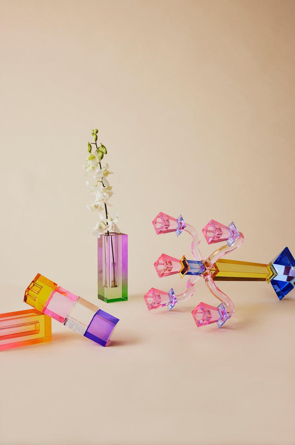 Miss Étoile - Vase aus schwerem Kristallglas | Rose - Codeso Living