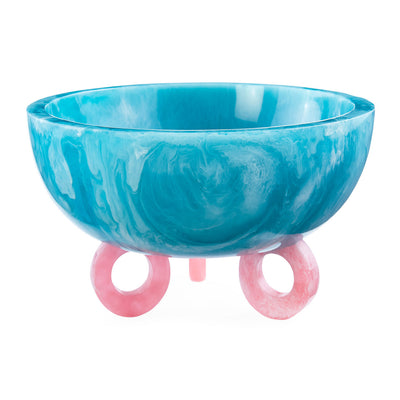 Jonathan Adler Dekoschale Como Disc Bowl | Blau & Rosa