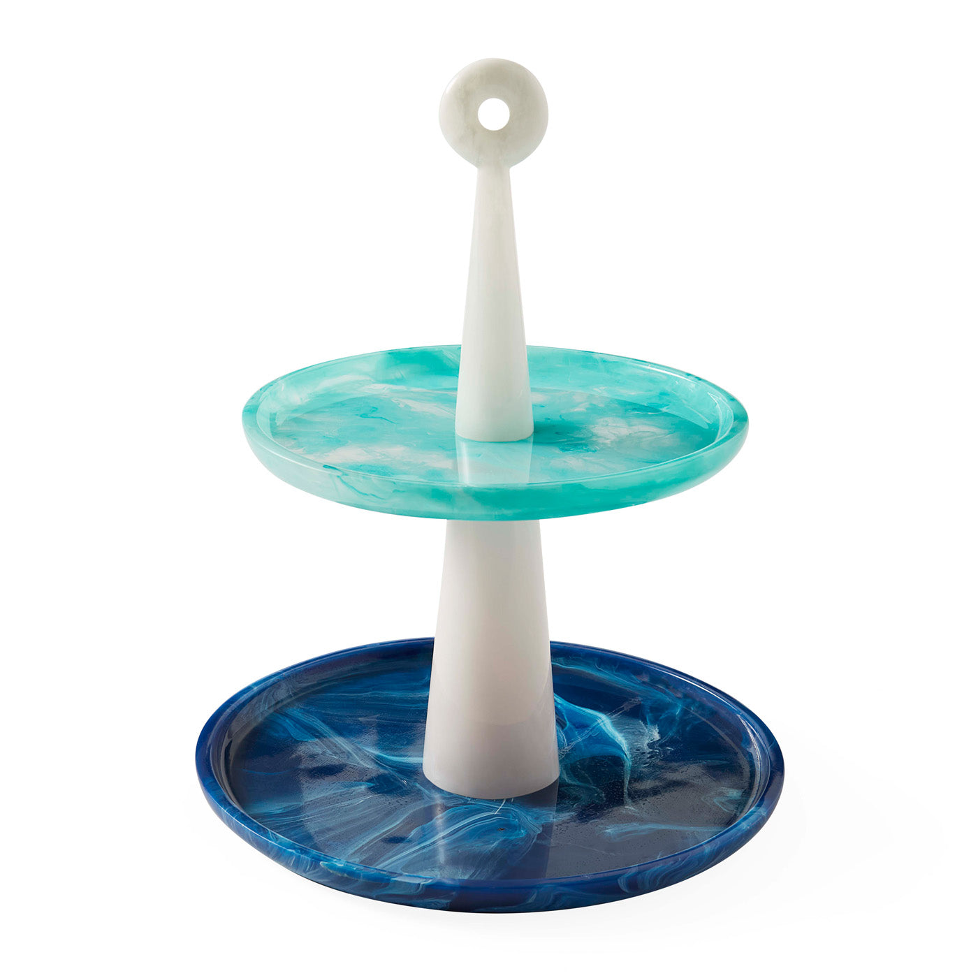 Jonathan Adler zweistufige Etagere Como Tiered Tray aus Acryl