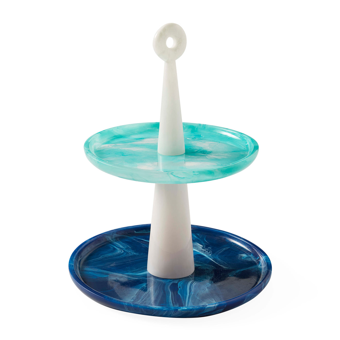Jonathan Adler zweistufige Etagere Como Tiered Tray aus Acryl