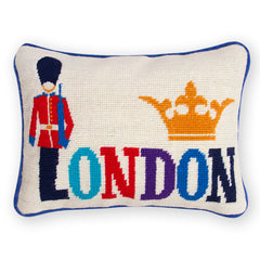 Jonathan Adler Needlepoint Kissen London | 30x23 cm