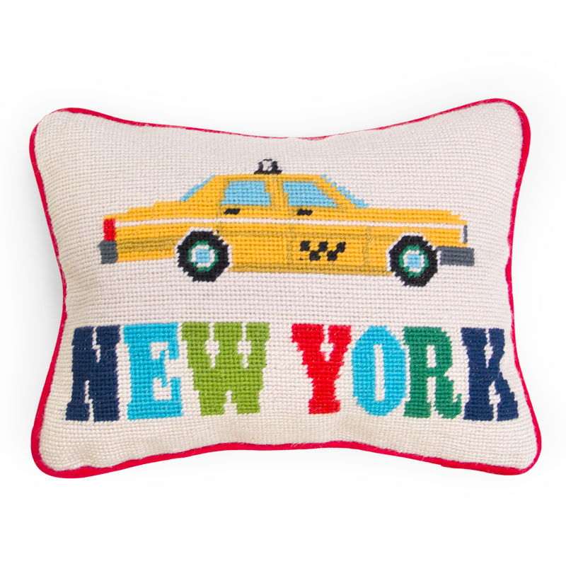 Jonathan Adler Needlepoint Kissen New York  | 30x23cm