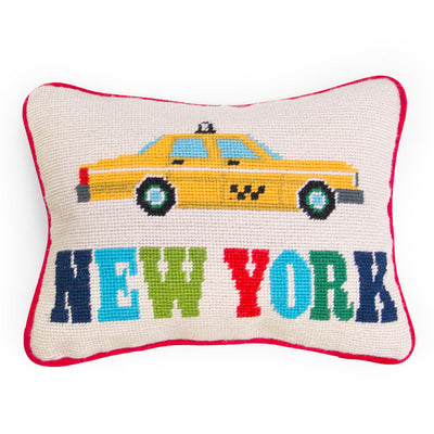Jonathan Adler Needlepoint Kissen New York  | 30x23cm