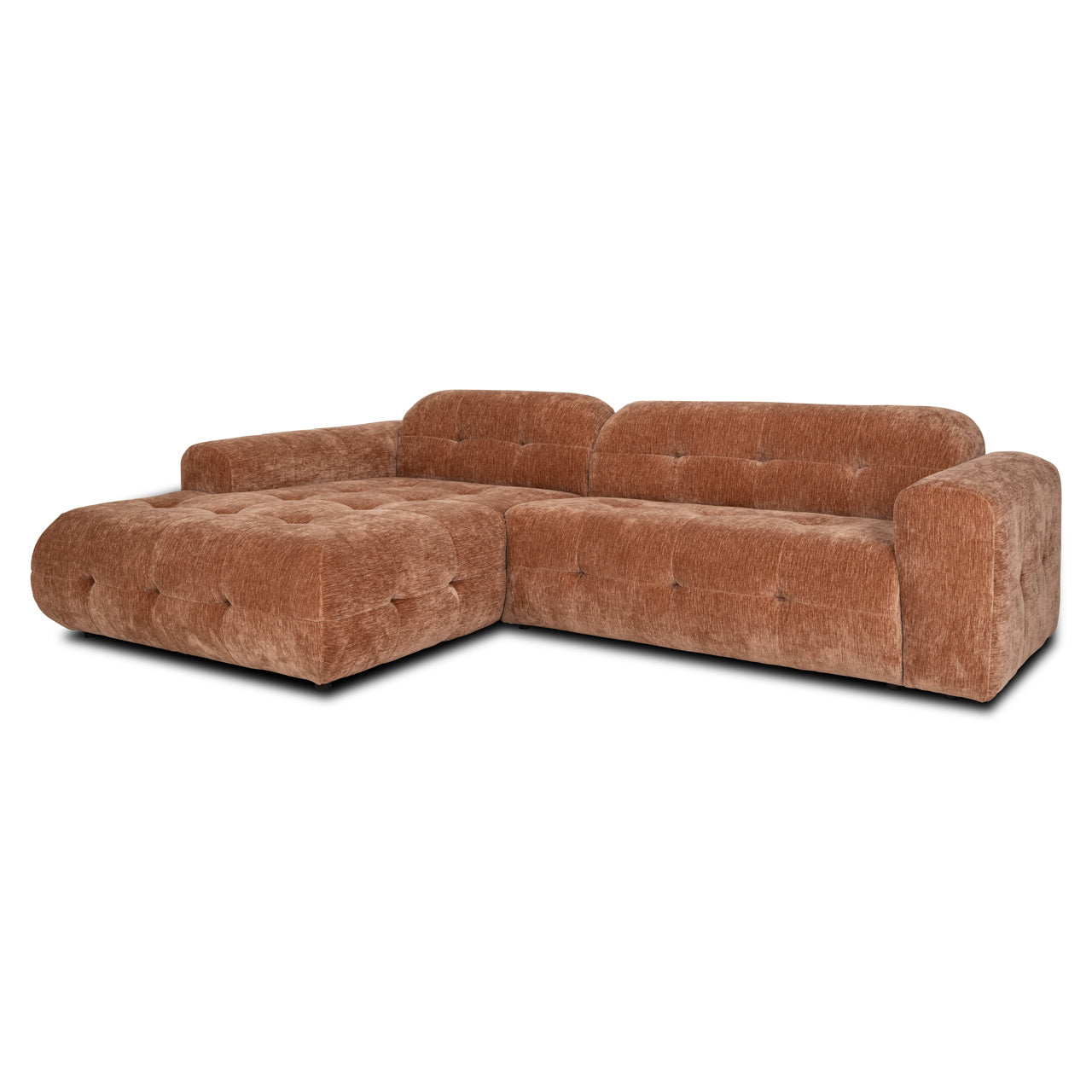 Richmond Interiors Modulares Ecksofa Paloma mit Lounge links | Mocha Mousse