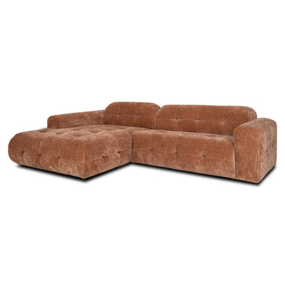Richmond Interiors Modulares Ecksofa Paloma mit Lounge links | Mocha Mousse