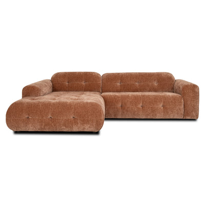 Richmond Interiors Modulares Ecksofa Paloma mit Lounge links | Mocha Mousse