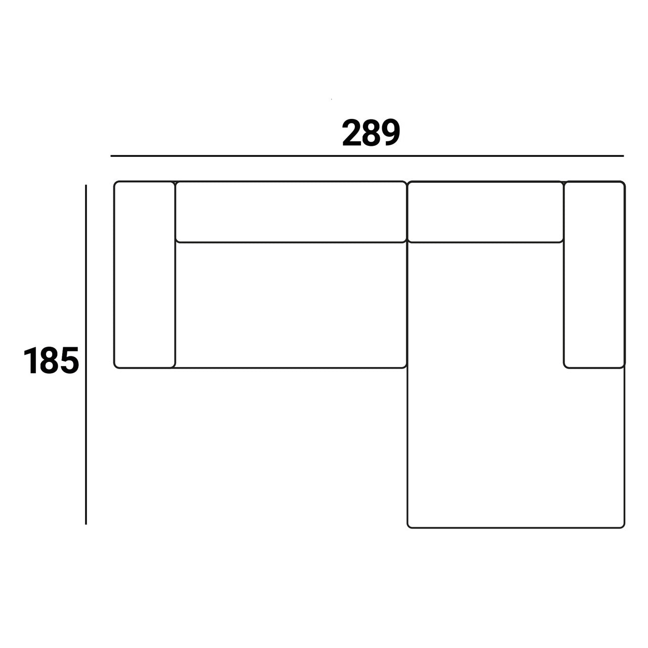 Richmond Interiors Modulares Ecksofa Paloma mit Lounge rechts | Mocha Mousse