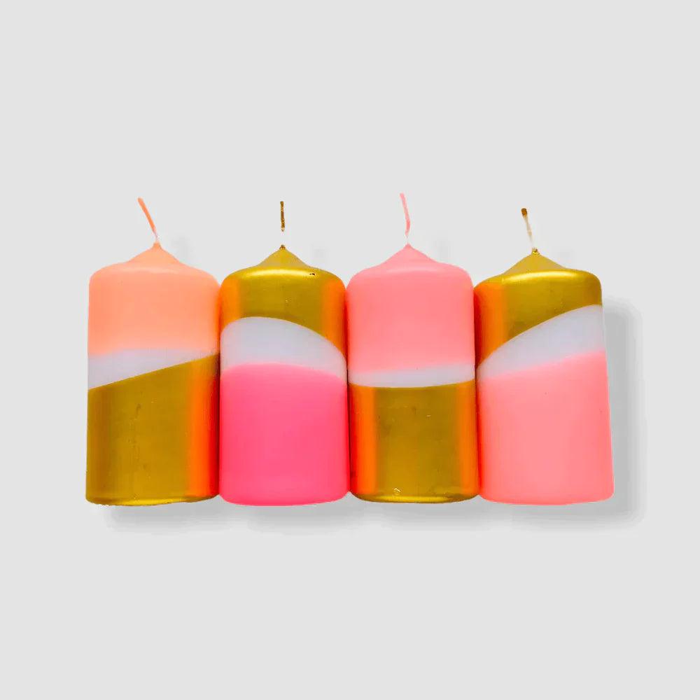Pink Stories - Dip Dye Glow Kerzen Set "Golden Star" - Codeso Living