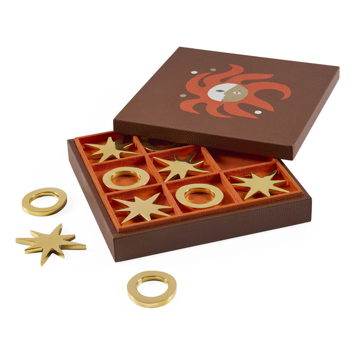 Jonathan Adler Leder Tic-Tac-Toe Brettspiel Playa