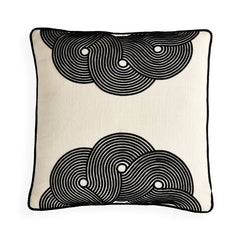 Jonathan Adler Kissen Pompidou B&W Half Circles | 45x45 cm