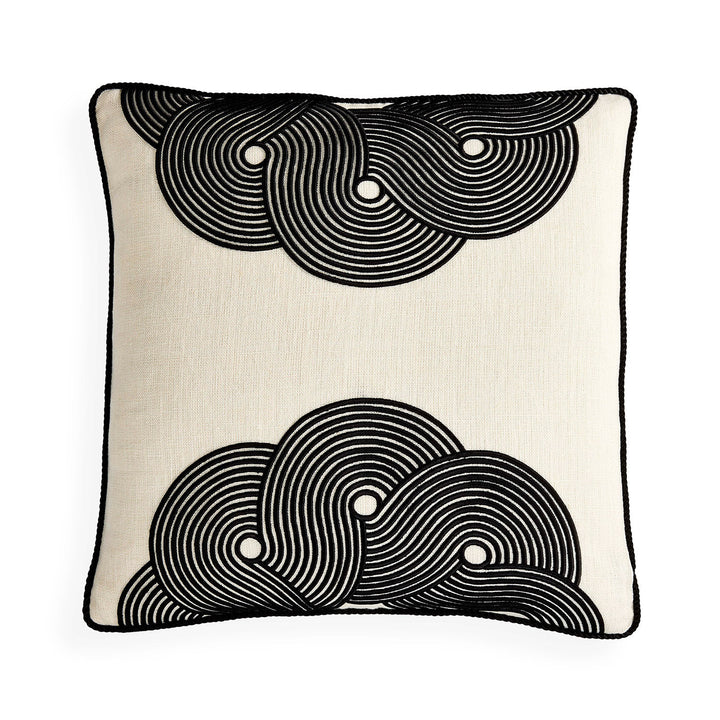 Pompidou B&W Half Circles Cushion