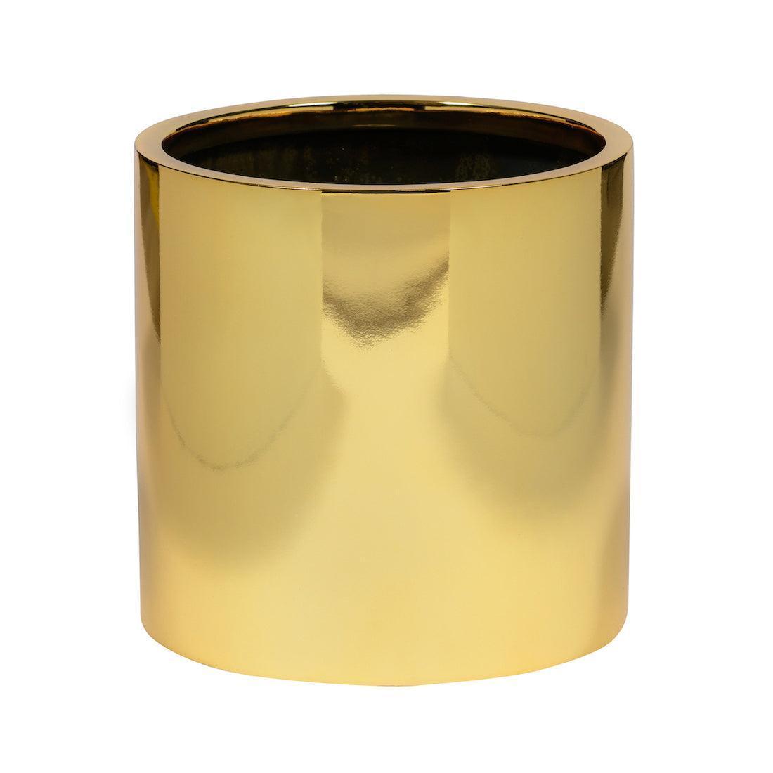 Pottery Pots Pflanztopf Puk | Platinum Gold | Ø 25 cm
