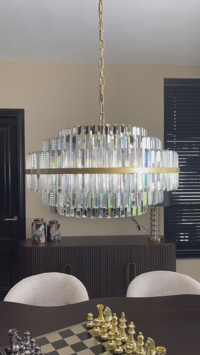 Richmond Interiors Kristall-Hängelampe Desire | ø 49 cm