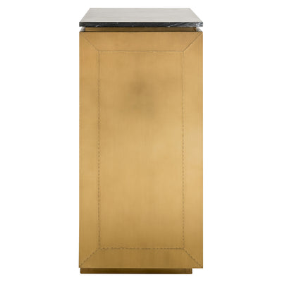 Richmond Interiors 2-türiger Barschrank Vitrine Finsbury mit Glastüren | Gold