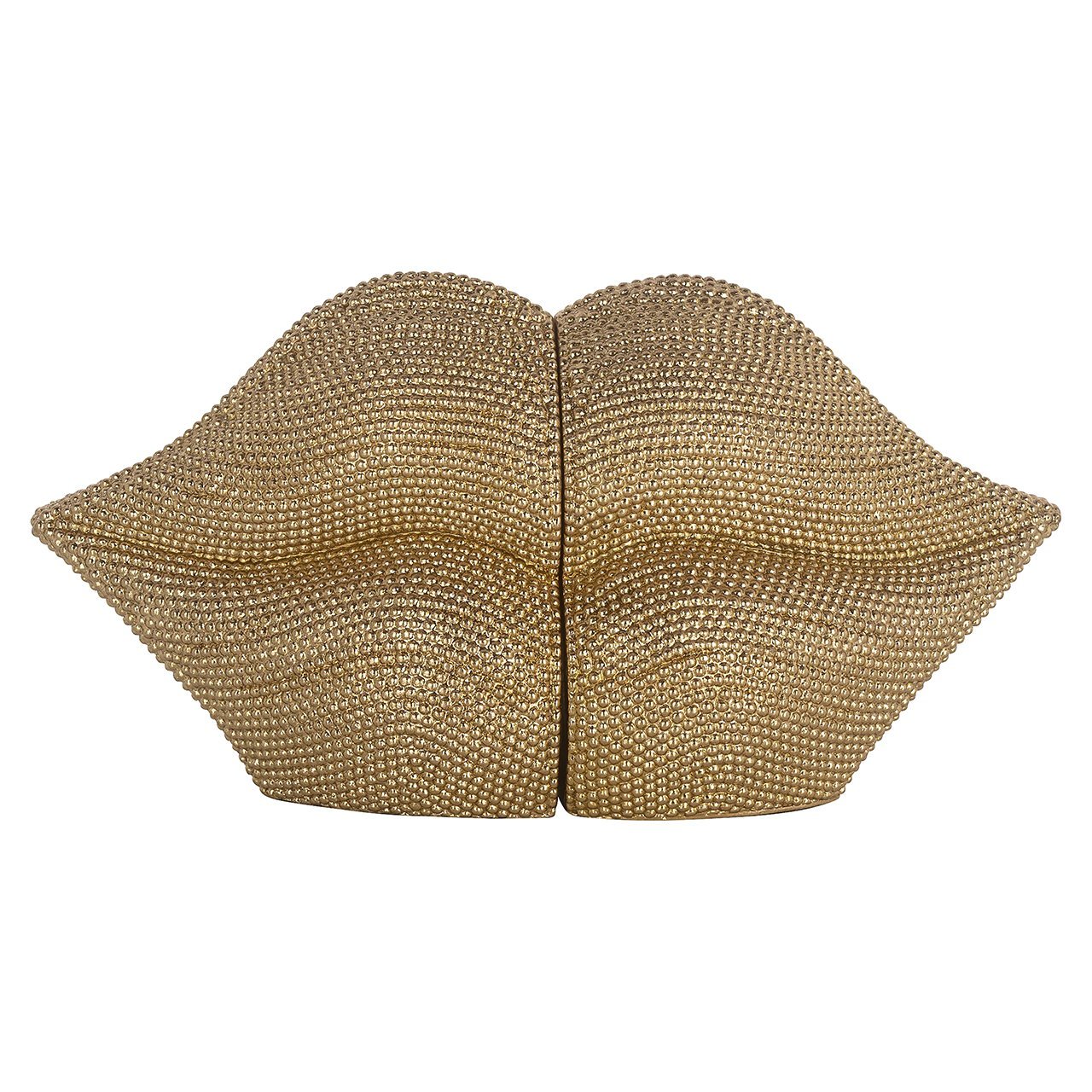 Richmond Interiors 2er Set Buchstützen Kiss | Gold