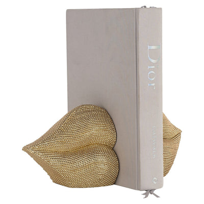 Richmond Interiors 2er Set Buchstützen Kiss | Gold