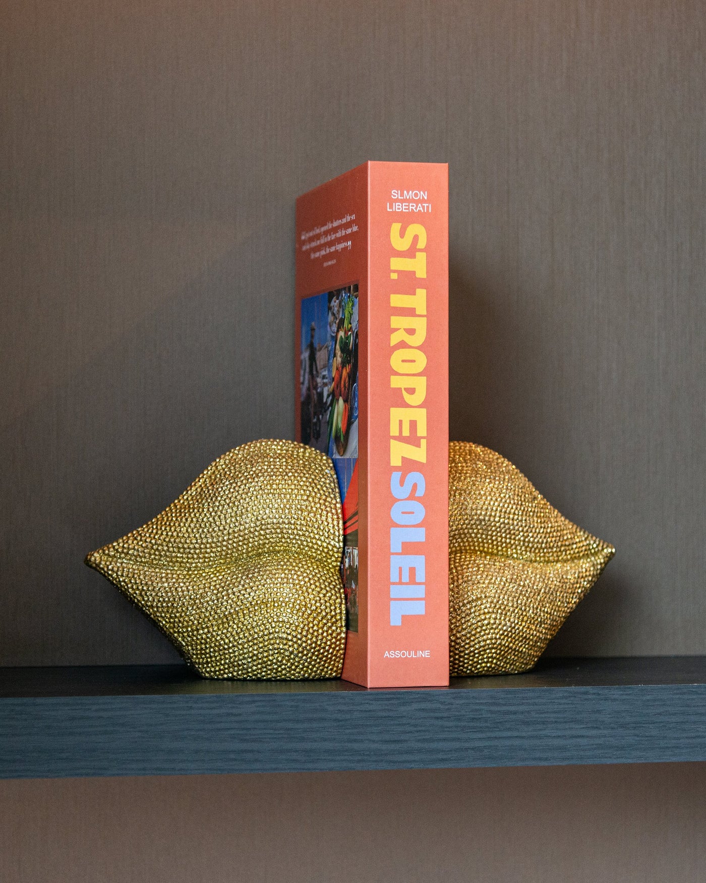 Richmond Interiors 2er Set Buchstützen Kiss | Gold