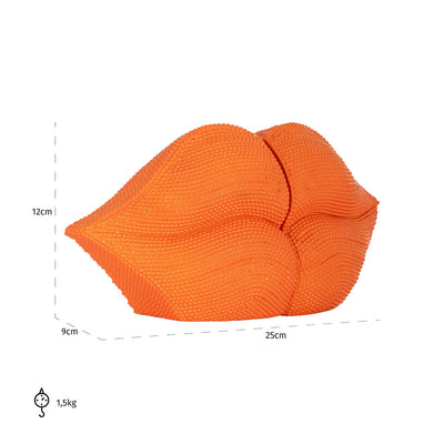 Richmond Interiors 2er Set Buchstützen Kiss | Orange